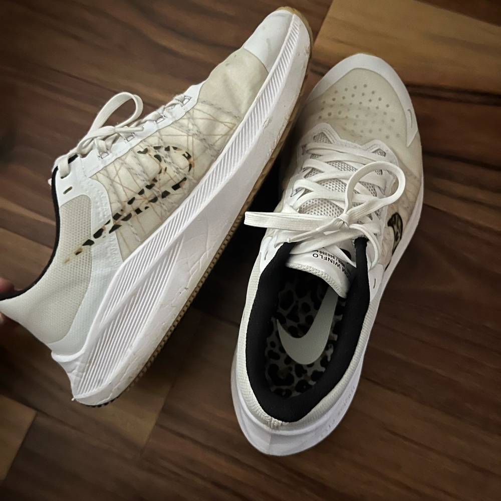 Nike White and Black Athletic Shoes